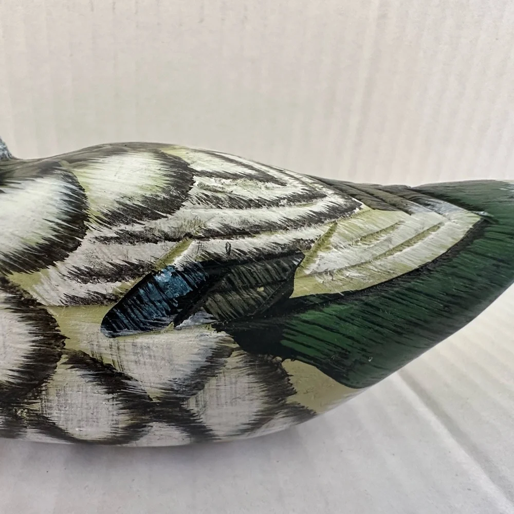 Handcrafted Wooden Duck Figurine - Picture 5 of 14